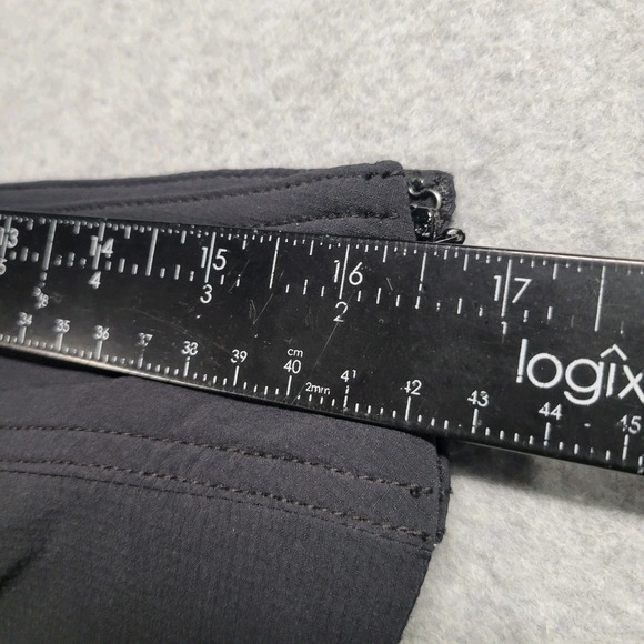 Athleta Skirt Womens 8 Black Golf Tennis Drawstring Ripstop Nylon Pickleball - Picture 2 of 9